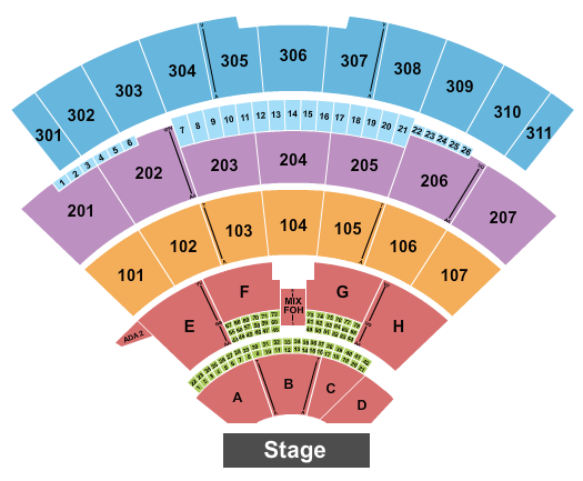 Jones Beach Theater Jones Beach Theater Seating Chart